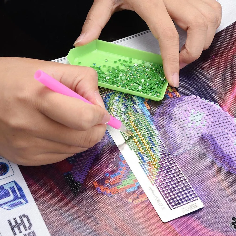 125 Diamond Painting Tools Square Drill Cross Stitch Point Drill Ruler (A)