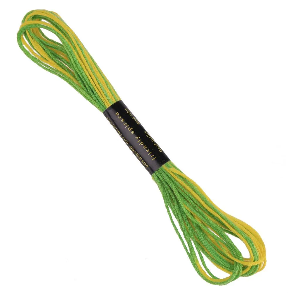 12pcs Durable Polyester Dyeing Line Sewing Cross Stitch Embroidery Threads