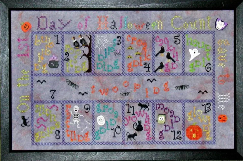 13 Days of Halloween - Praiseworthy Stitches - Cross Stitch Pattern
