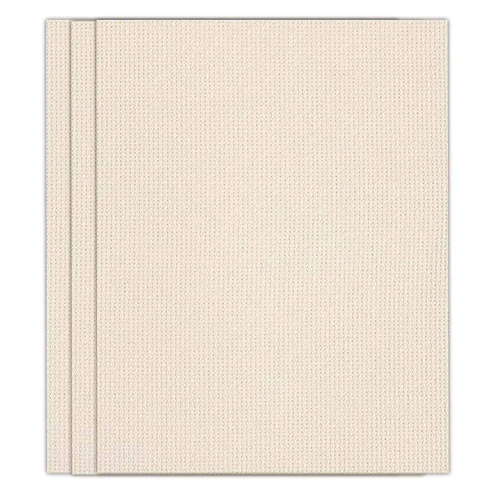 3 pcs 11 Count Embroidery Cross Stitch Fabric for Embroidery Beginner (16x20in)