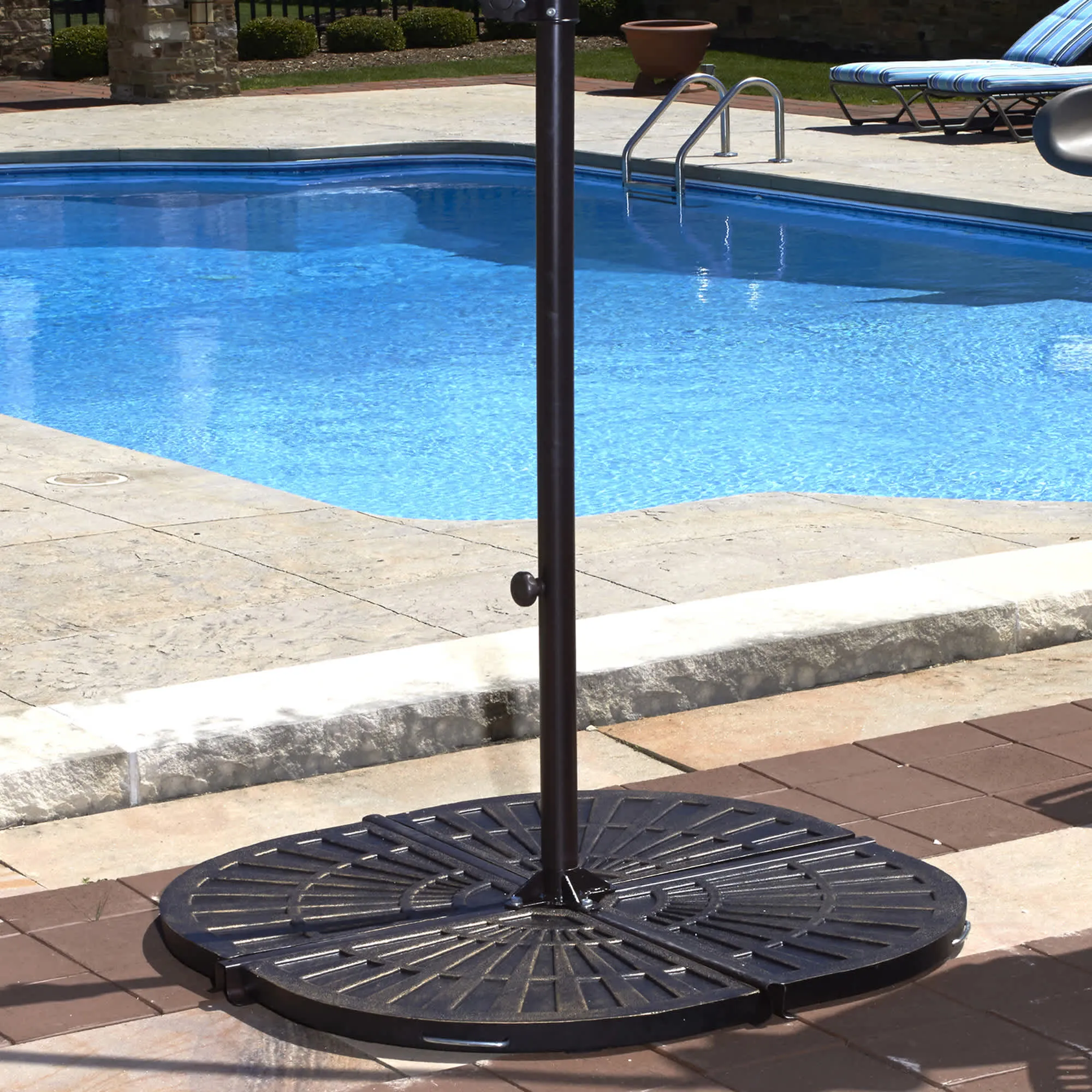 (4) 30-lb Resin Umbrella Base Weights in Bronze