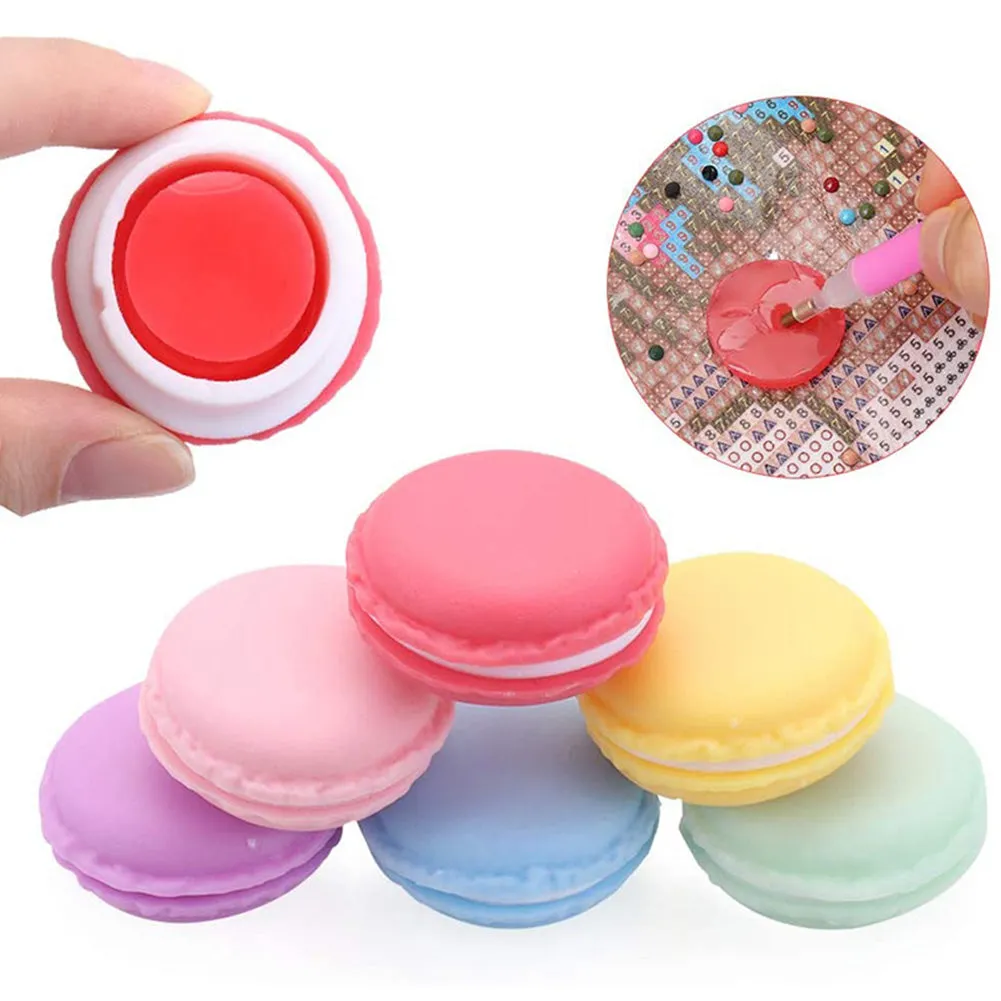 4pcs DIY Crafts Diamond Painting Glue Clay   Storage Container Random Color