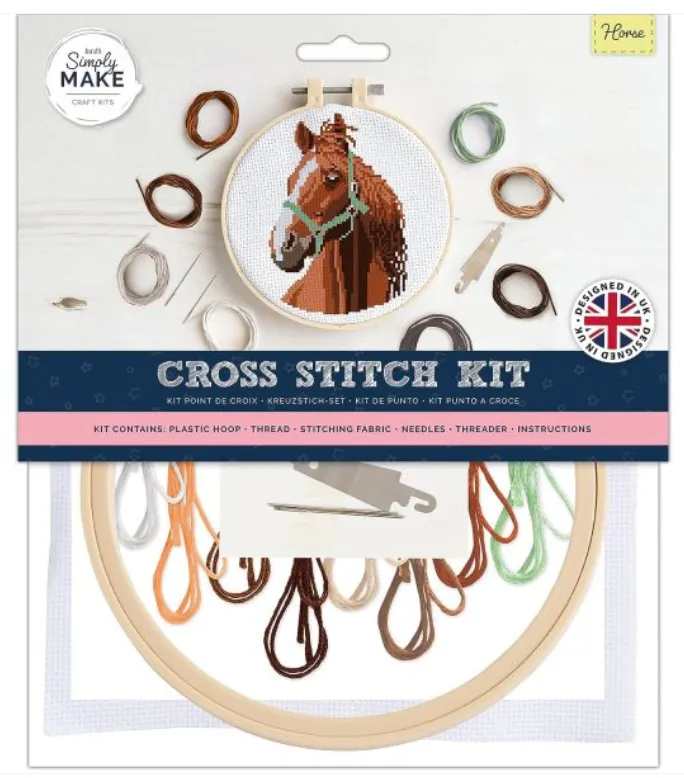 8" Cross Stitch Kit - Horse
