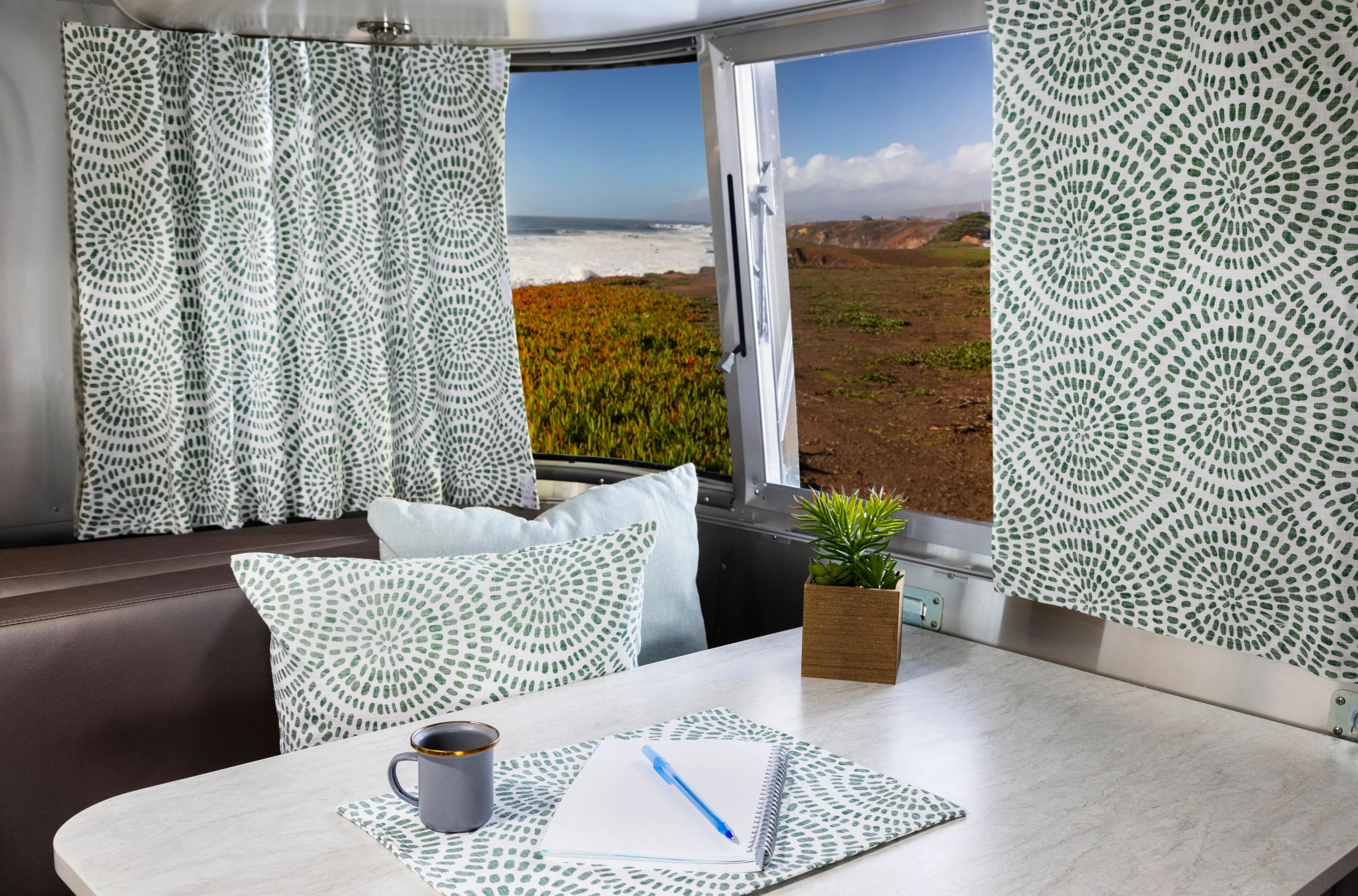 Airstream Printed Custom Curtains for Victorinox Travel Trailers