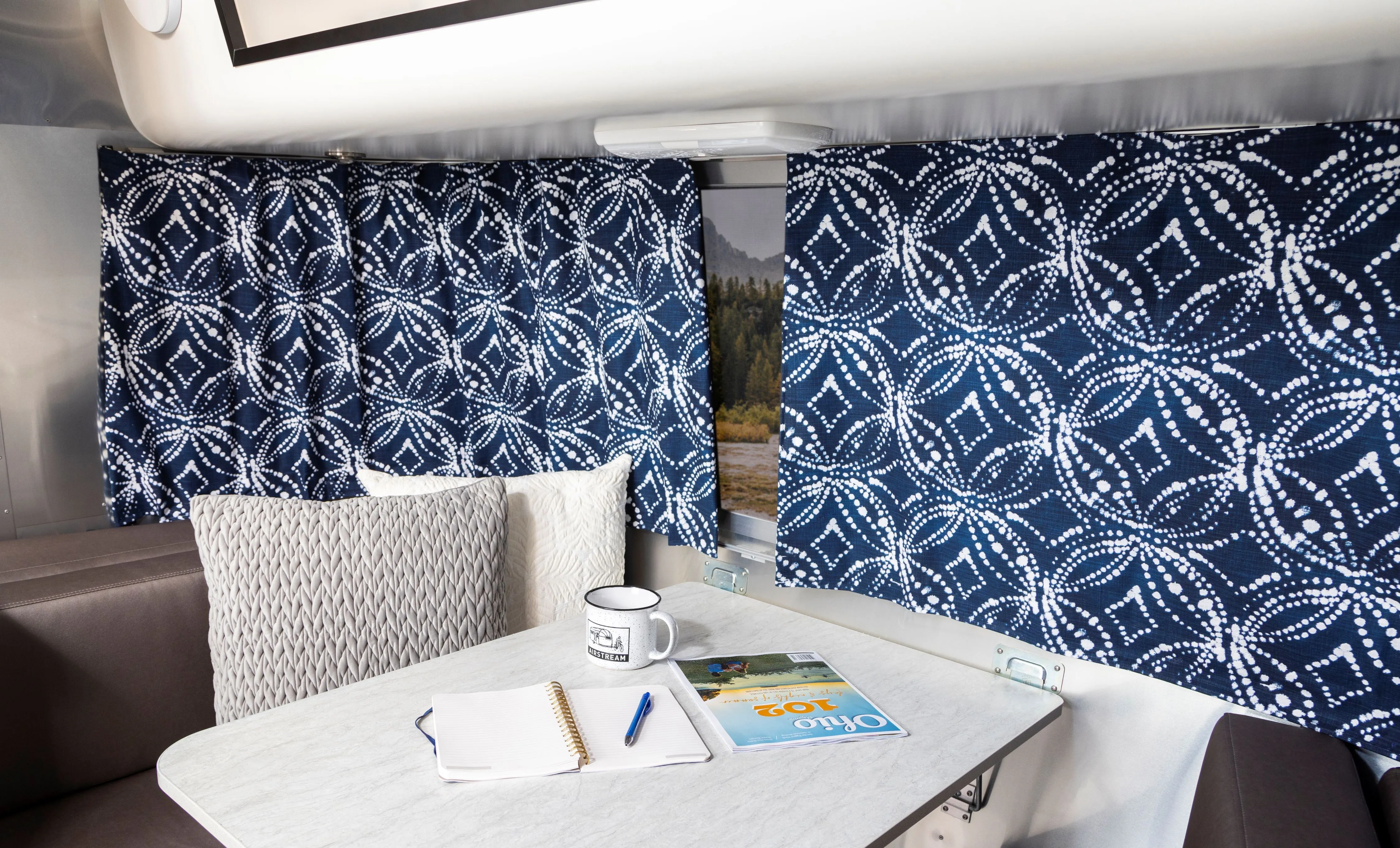 Airstream Printed Custom Curtains for Victorinox Travel Trailers