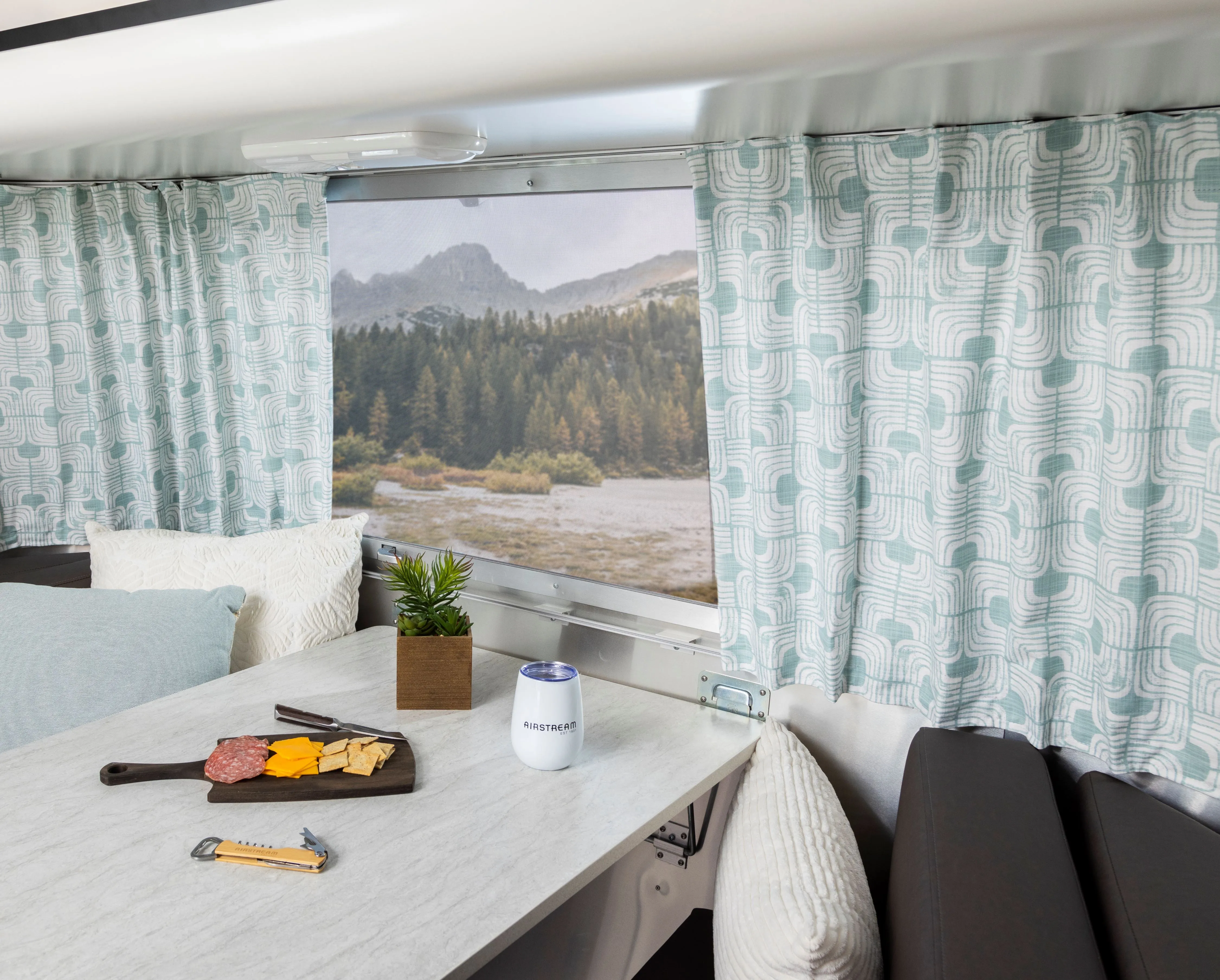 Airstream Printed Custom Curtains for Victorinox Travel Trailers