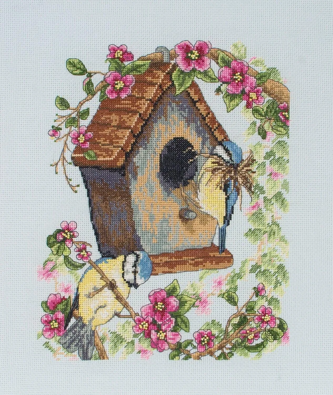 Anchor Essentials Cross Stitch Kit - PCE742, The Bird House