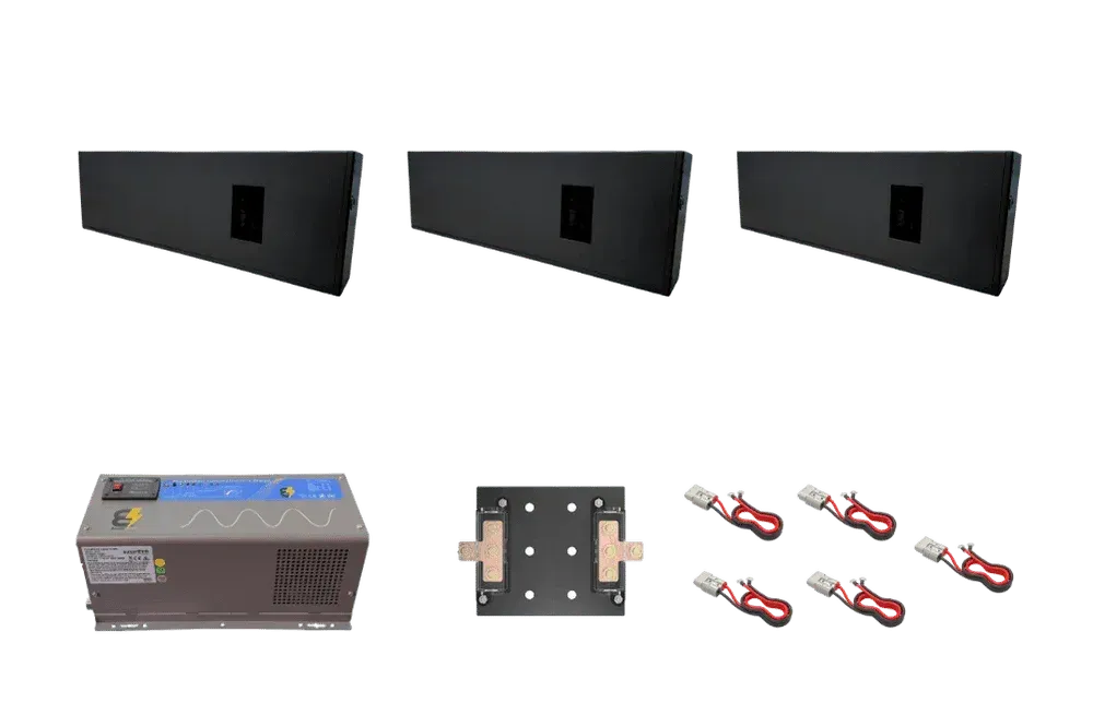 BatteryEVO 12V Razorback 3X Inverter Kit (690Ah - 9 kWh | 3kW Inverter)
