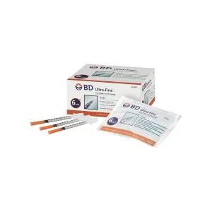 BD Ultrafine Syringe 31G 1.0ml 6mm 100pk