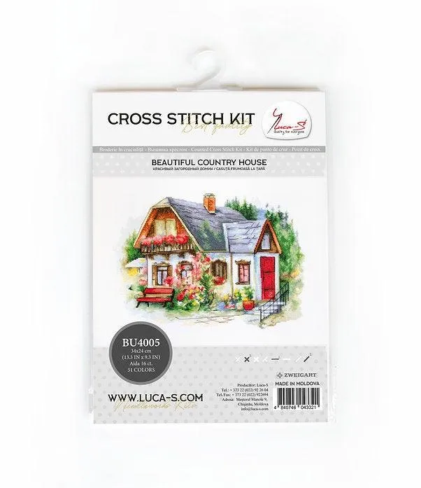 Beautiful Country House BU4005L Counted Cross-Stitch Kit