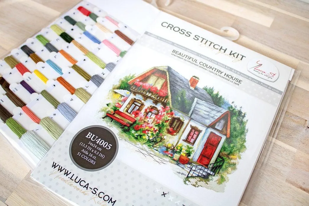 Beautiful Country House BU4005L Counted Cross-Stitch Kit