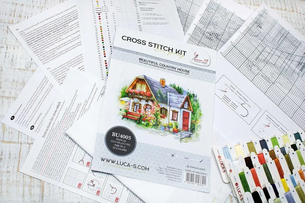 Beautiful Country House BU4005L Counted Cross-Stitch Kit