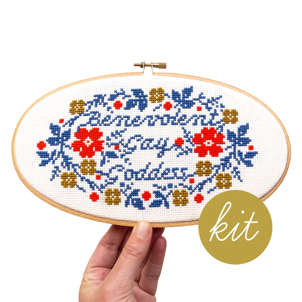 Benevolent Gay Goddess (Counted Cross Stitch)