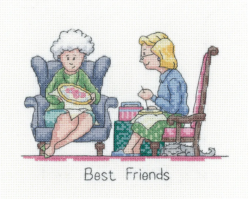 Best Friends Cross Stitch Kit by Peter Underhill
