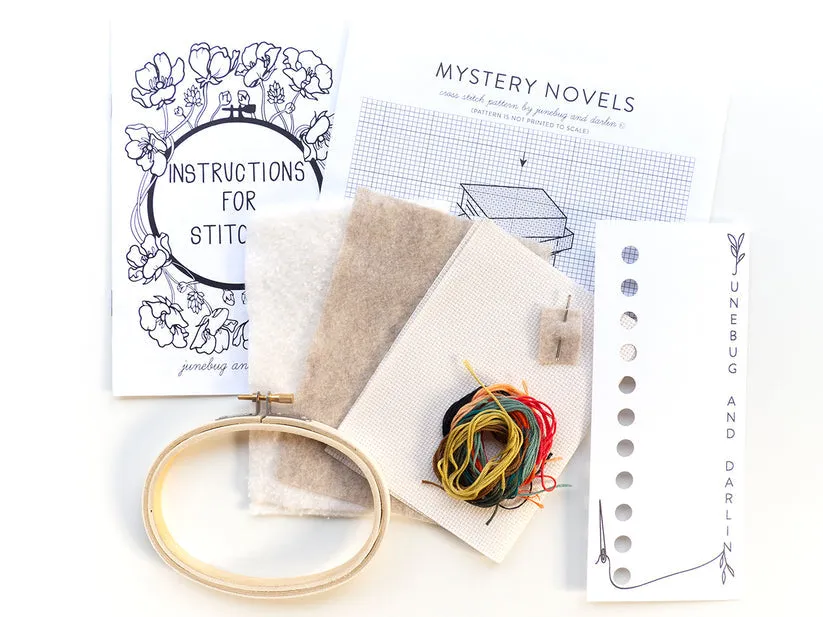 Bibliophilia 4"x5.5" Cross Stitch Kit