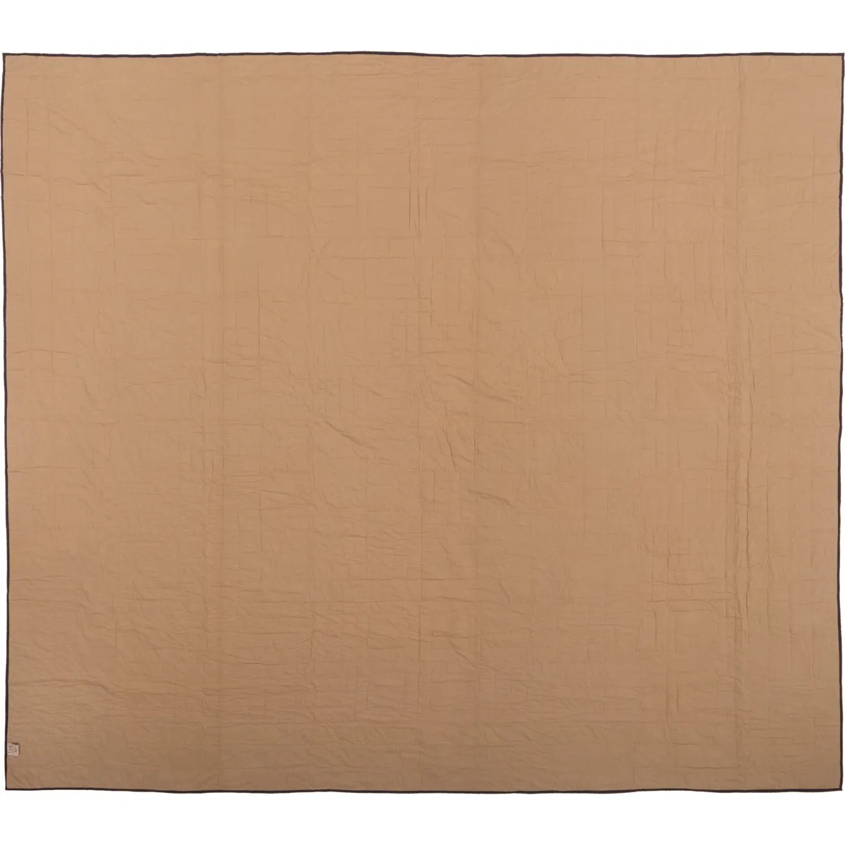 Black Check Star King Quilt 105Wx95L
