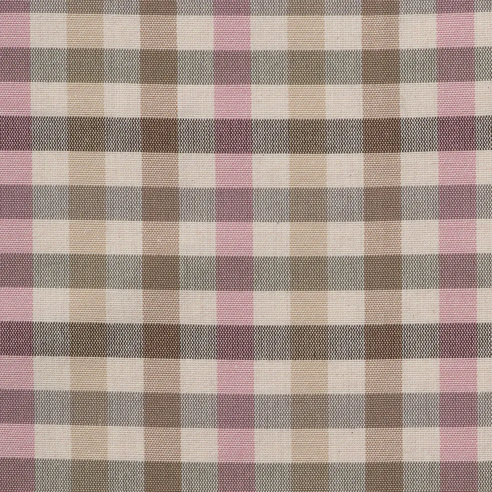 Blind Dresser Check Organic Cotton Dusky Pink