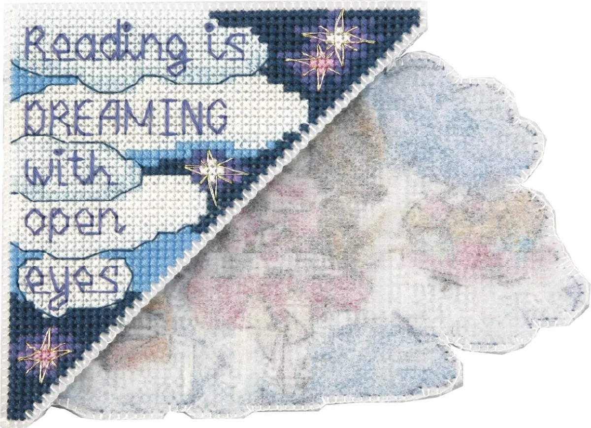 BOOKMARK "Fantasy world. Girl", Counted Cross Stitch Kit, 14 count plastic canvas, size 13 x 9,5 cm, CRYSTAL ART (T-81)