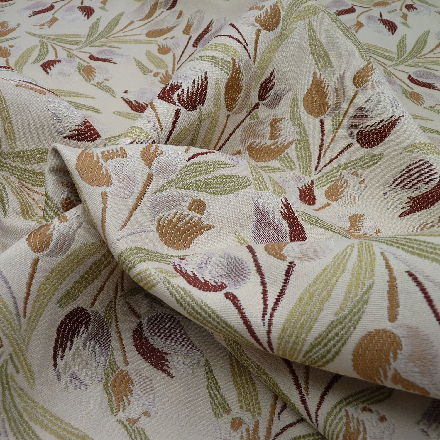 Brisbane Terracotta Floral Made to Measure Curtains
