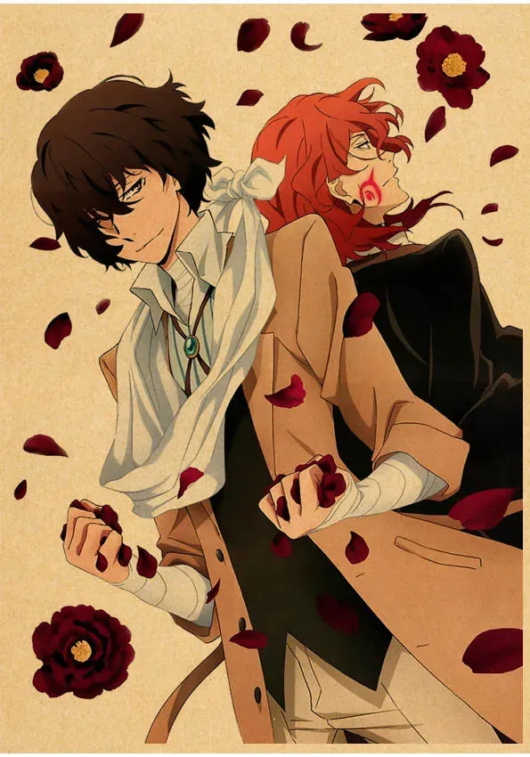 Bungou Stray Dogs Anime Poster 5d Diamond Mosaic Embroidery Cross Stitch Kit 5d Fairy Dust Resin Diamond Painting