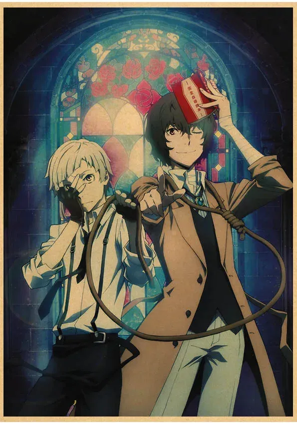 Bungou Stray Dogs Anime Poster 5d Diamond Mosaic Embroidery Cross Stitch Kit 5d Fairy Dust Resin Diamond Painting