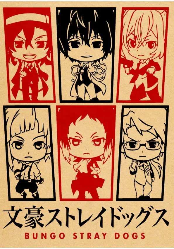 Bungou Stray Dogs Anime Poster 5d Diamond Mosaic Embroidery Cross Stitch Kit 5d Fairy Dust Resin Diamond Painting