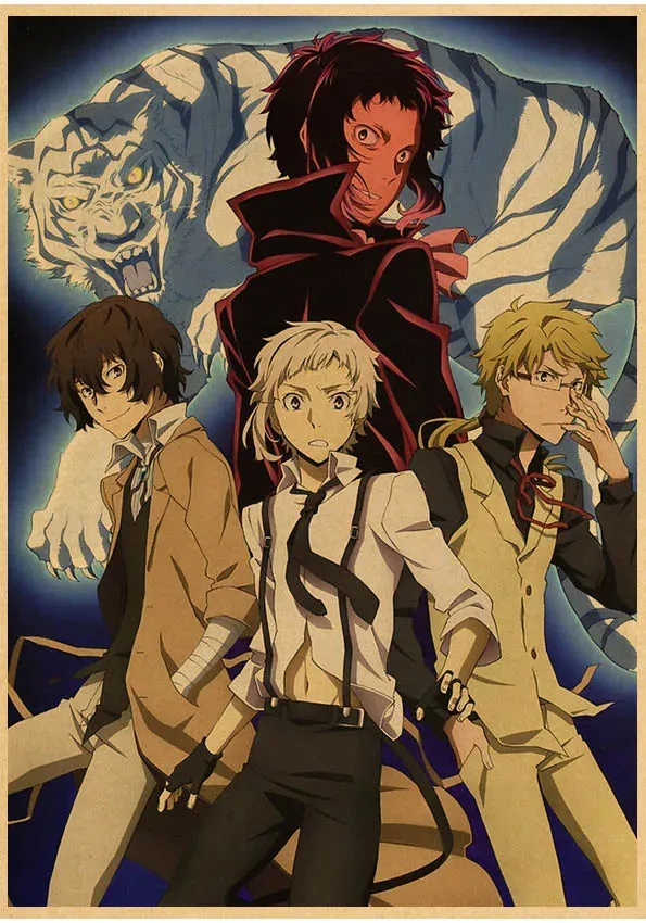Bungou Stray Dogs Anime Poster 5d Diamond Mosaic Embroidery Cross Stitch Kit 5d Fairy Dust Resin Diamond Painting