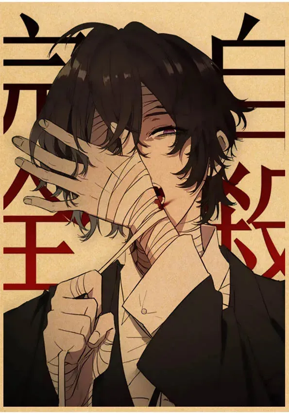 Bungou Stray Dogs Anime Poster 5d Diamond Mosaic Embroidery Cross Stitch Kit 5d Fairy Dust Resin Diamond Painting