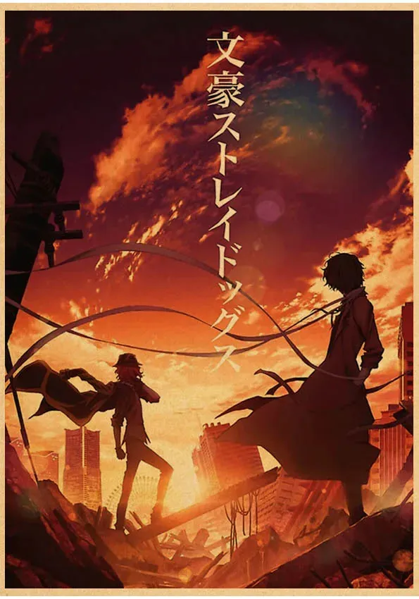Bungou Stray Dogs Anime Poster 5d Diamond Mosaic Embroidery Cross Stitch Kit 5d Fairy Dust Resin Diamond Painting