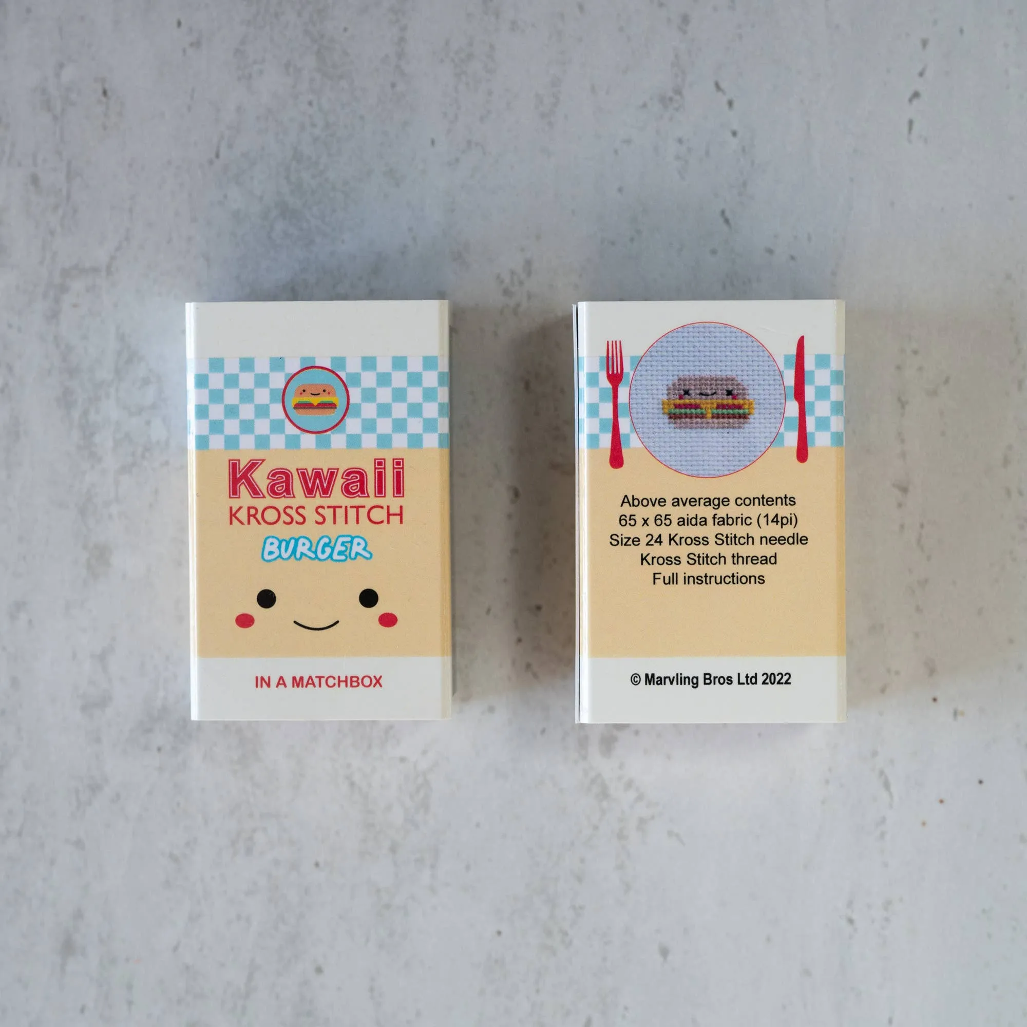 Burger Mini Cross Stitch Kit