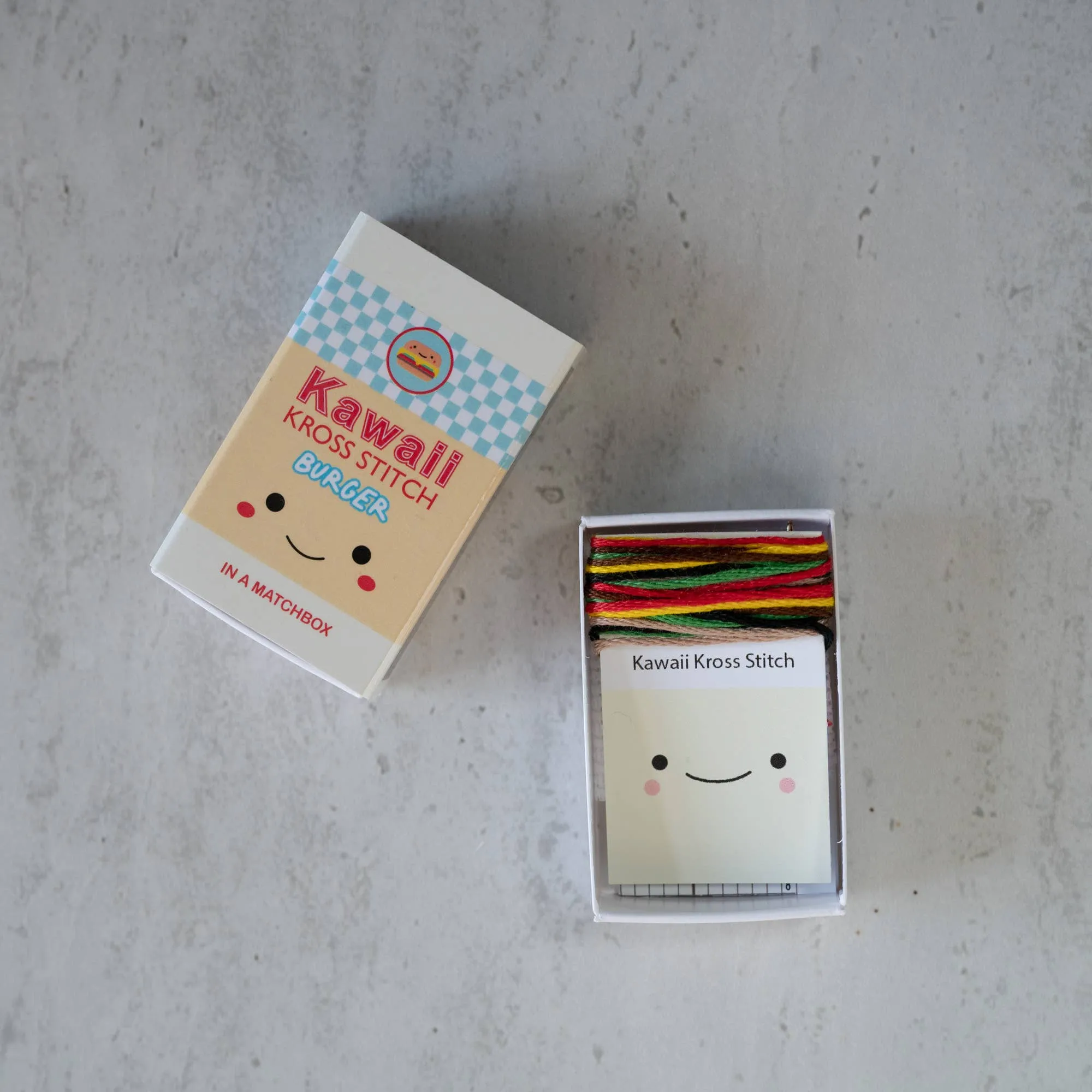 Burger Mini Cross Stitch Kit
