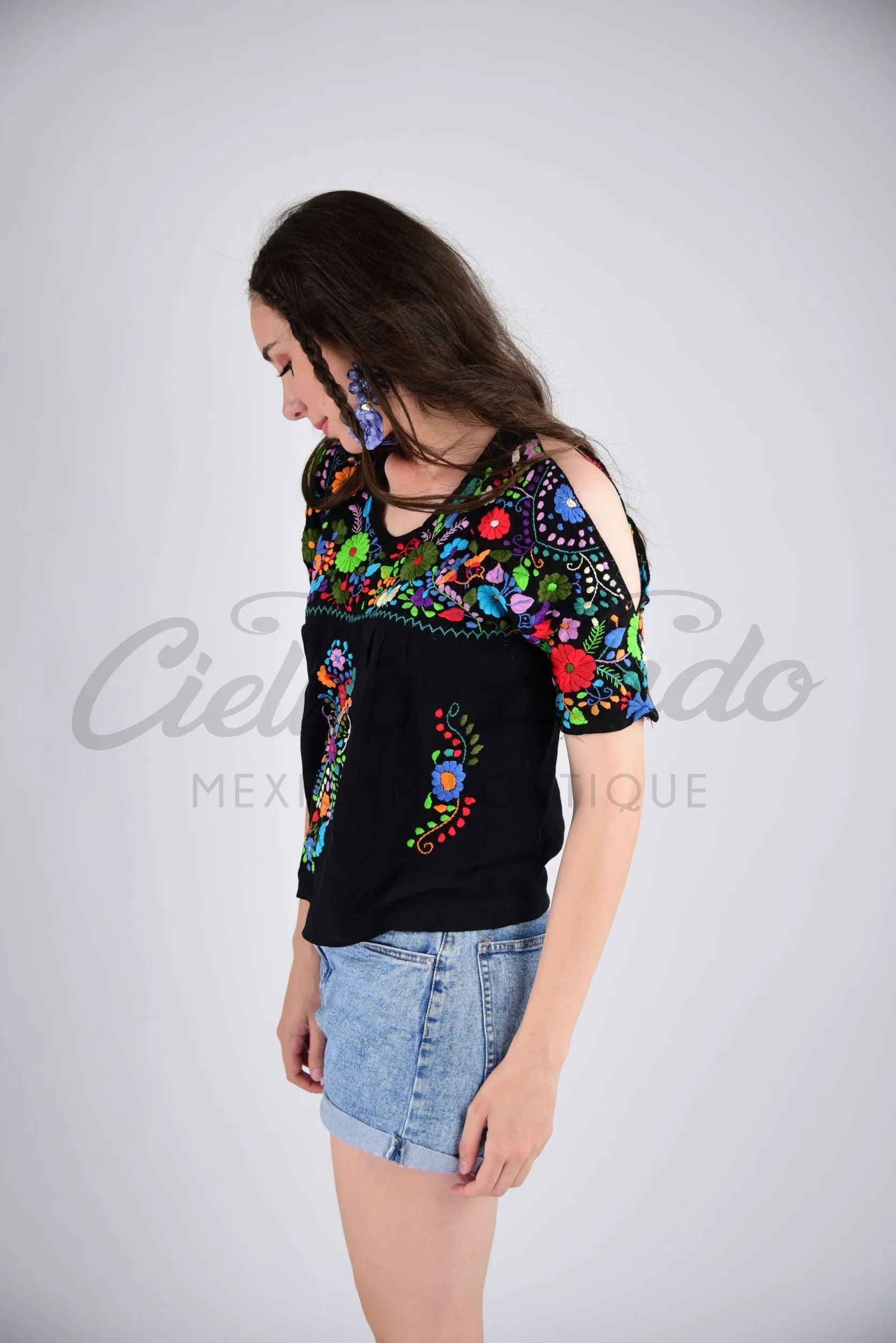 Cancun Cold Shoulder Blouse Texas A&M Aggies