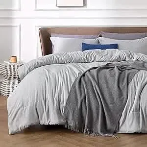 Cationic Dyeing Comforter Set with Pillow Shams