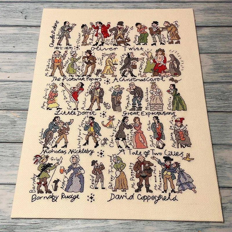 Charles Dickens Cross Stitch - Counted Cross Stitch Kit