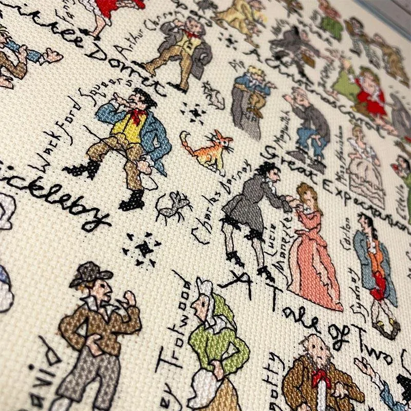 Charles Dickens Cross Stitch - Counted Cross Stitch Kit