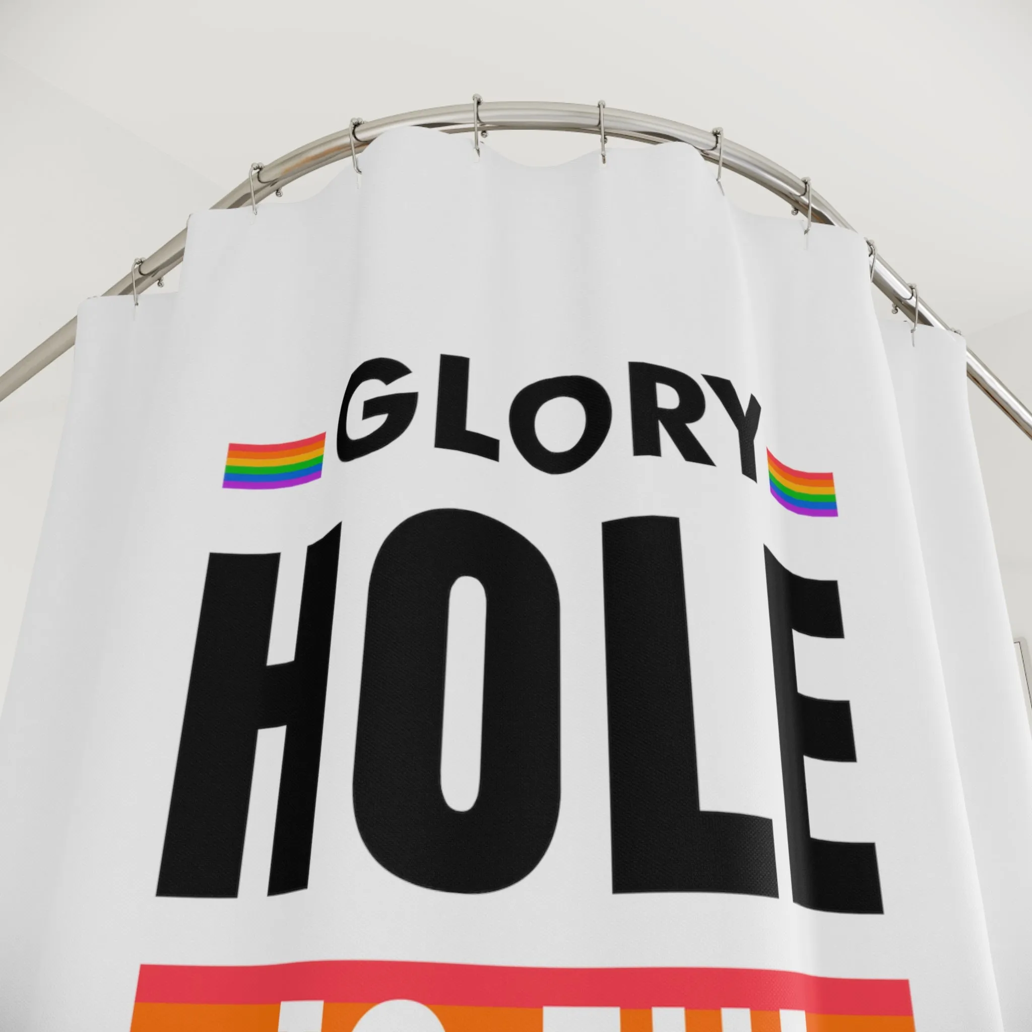 Christmas LGBTQ Shower - Curtains - Queen