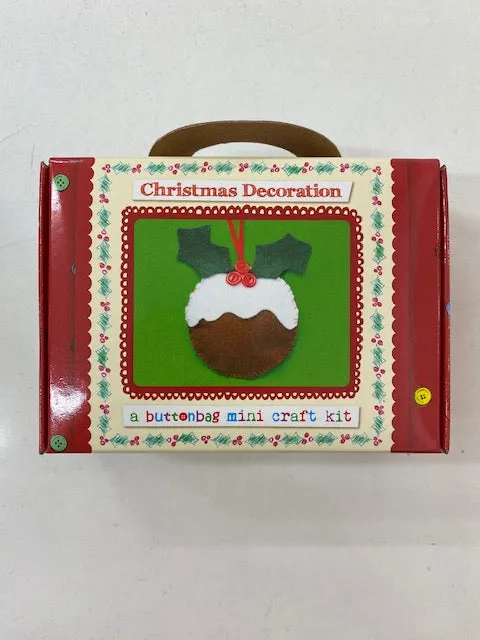 Christmas Pudding Decoration Buttonbag Kit