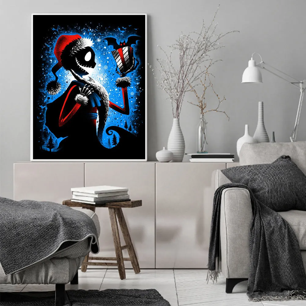 Christmas Skull - 11CT Stamped Cross Stitch Kit(40*50cm)