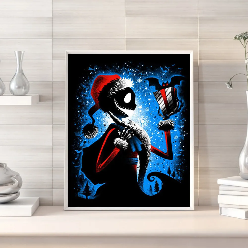 Christmas Skull - 11CT Stamped Cross Stitch Kit(40*50cm)