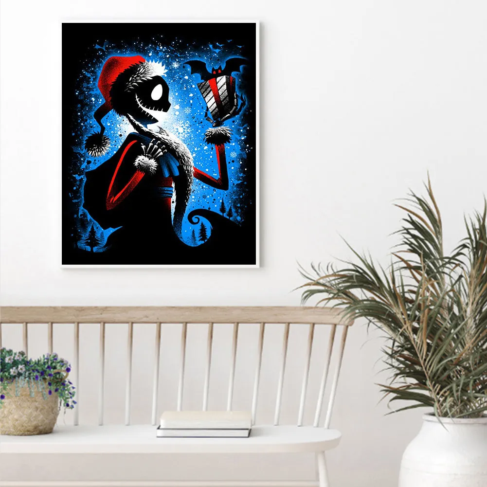 Christmas Skull - 11CT Stamped Cross Stitch Kit(40*50cm)