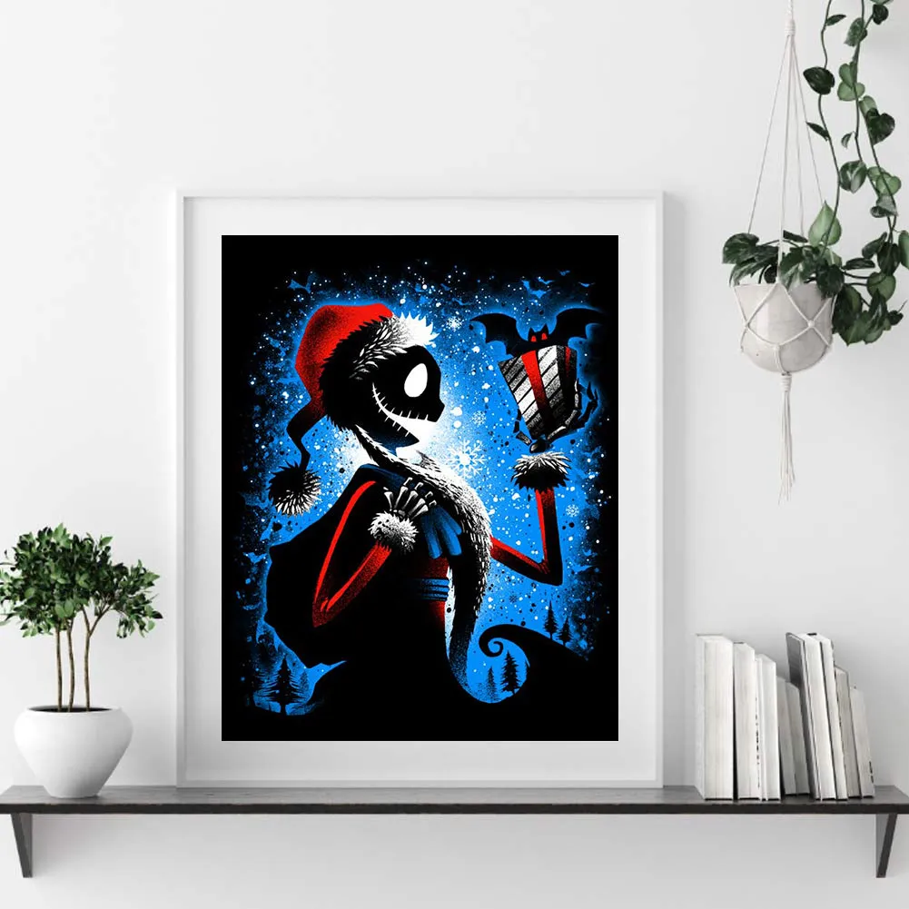 Christmas Skull - 11CT Stamped Cross Stitch Kit(40*50cm)