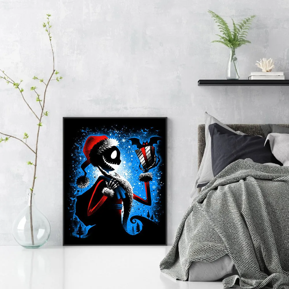 Christmas Skull - 11CT Stamped Cross Stitch Kit(40*50cm)