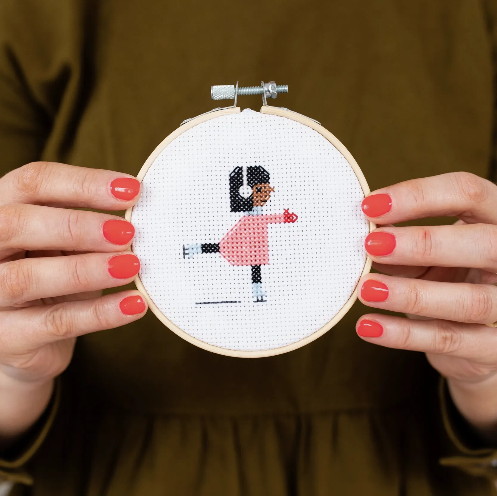 Cotton Clara : Cross Stitch Kit - Samantha Purdy Ice Skater