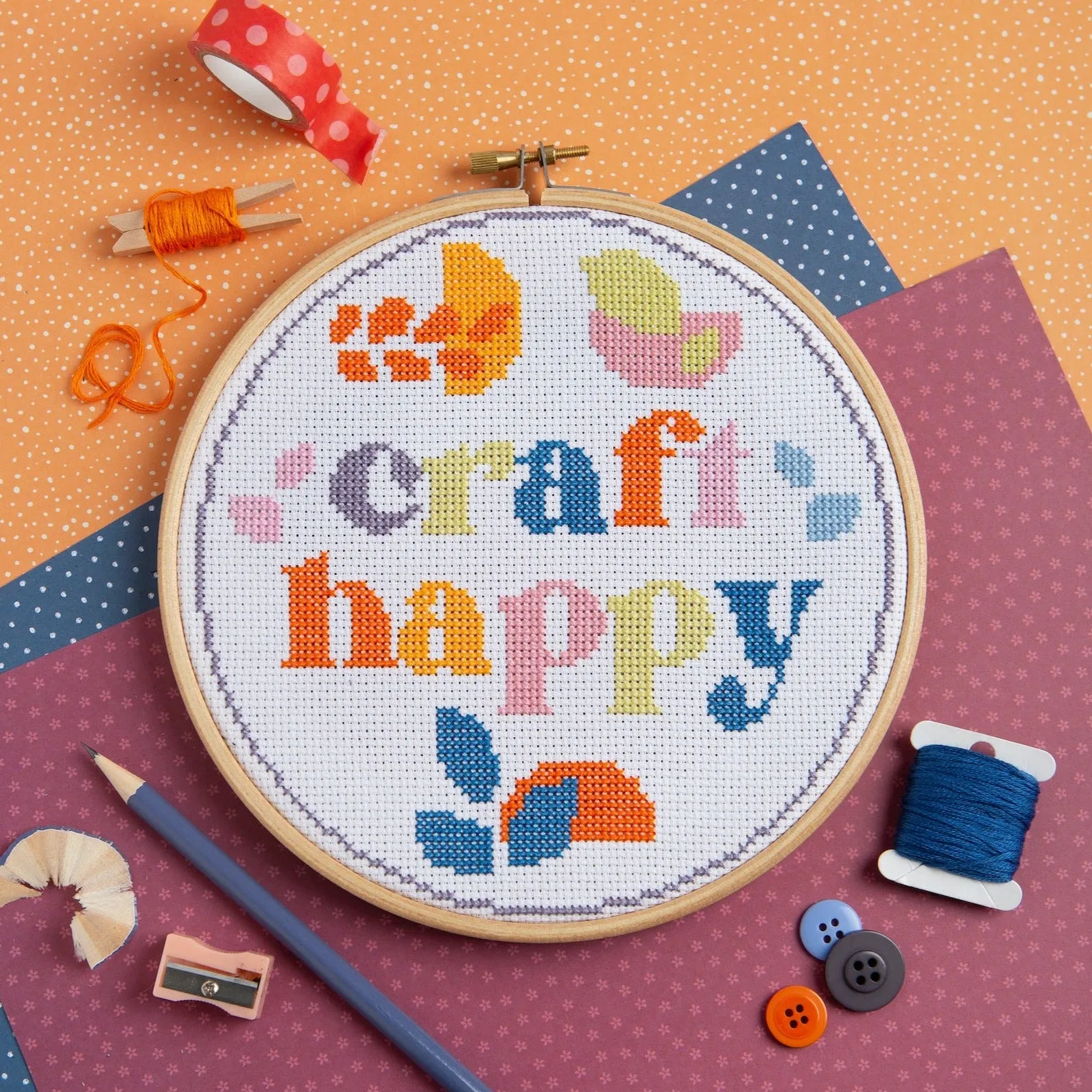Craft Happy Cross Stitch Kit