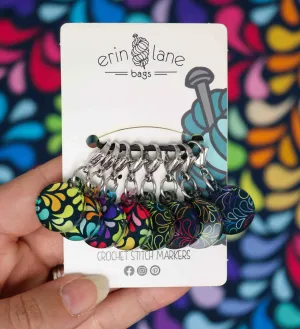 Crochet Stitch Marker Set in a Splash of Color