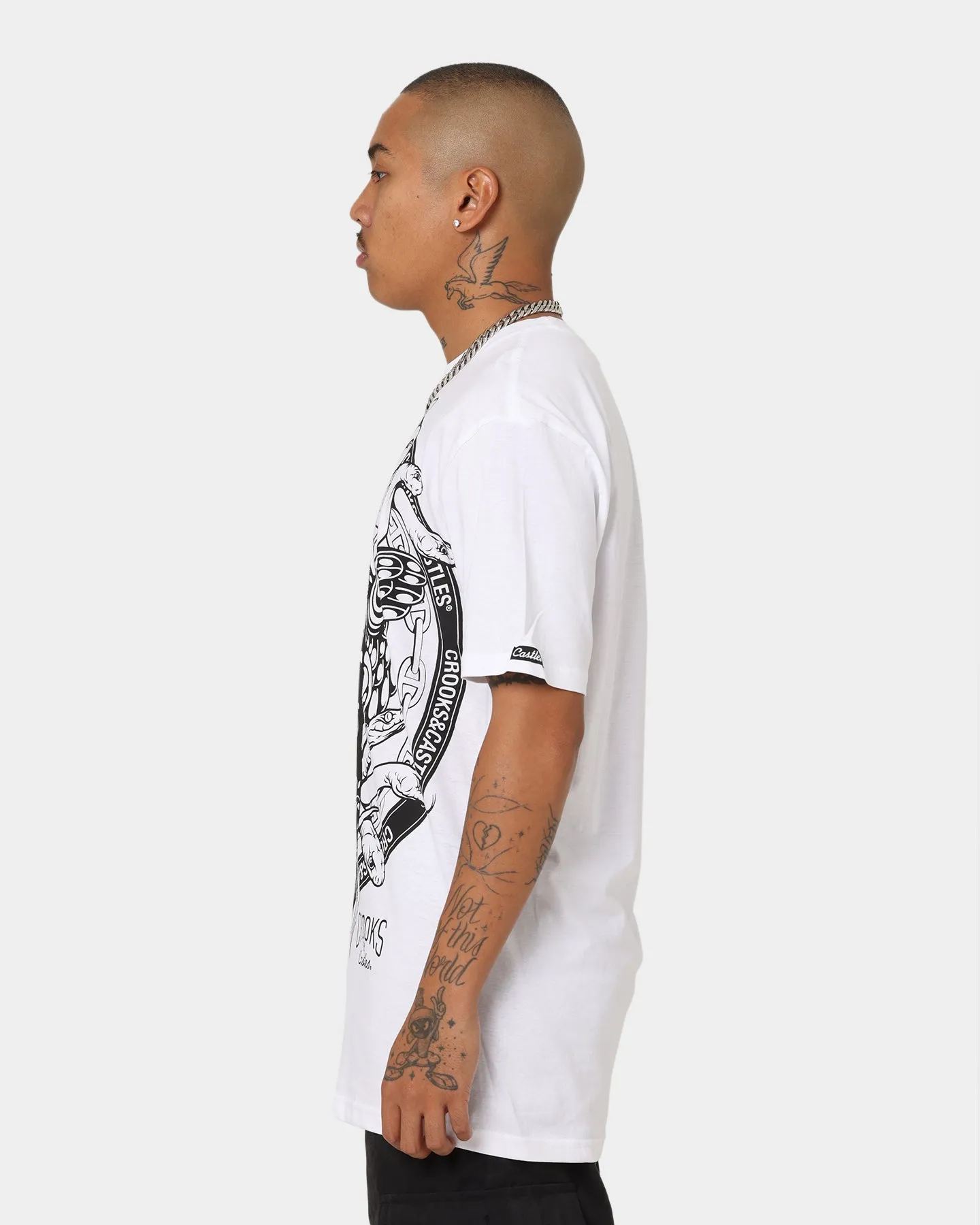Crooks & Castles Coat Of Arms Short Sleeve T-Shirt White