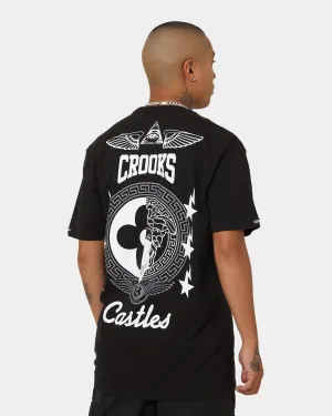 Crooks & Castles Half Medusa Wings T-Shirt Black