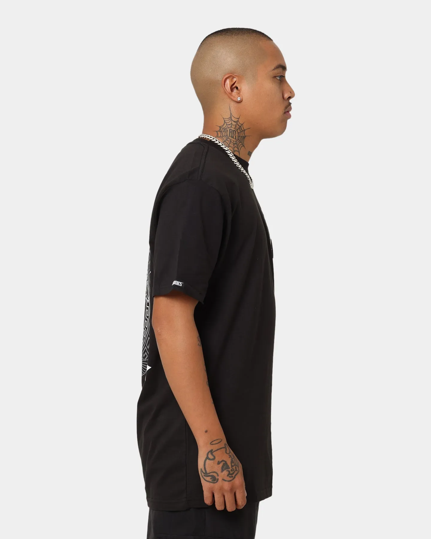 Crooks & Castles Half Medusa Wings T-Shirt Black