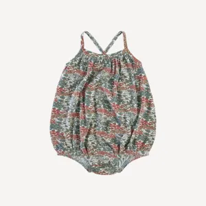 cross back spaghetti strap bubble | blue ditsy garden | lenzing modal