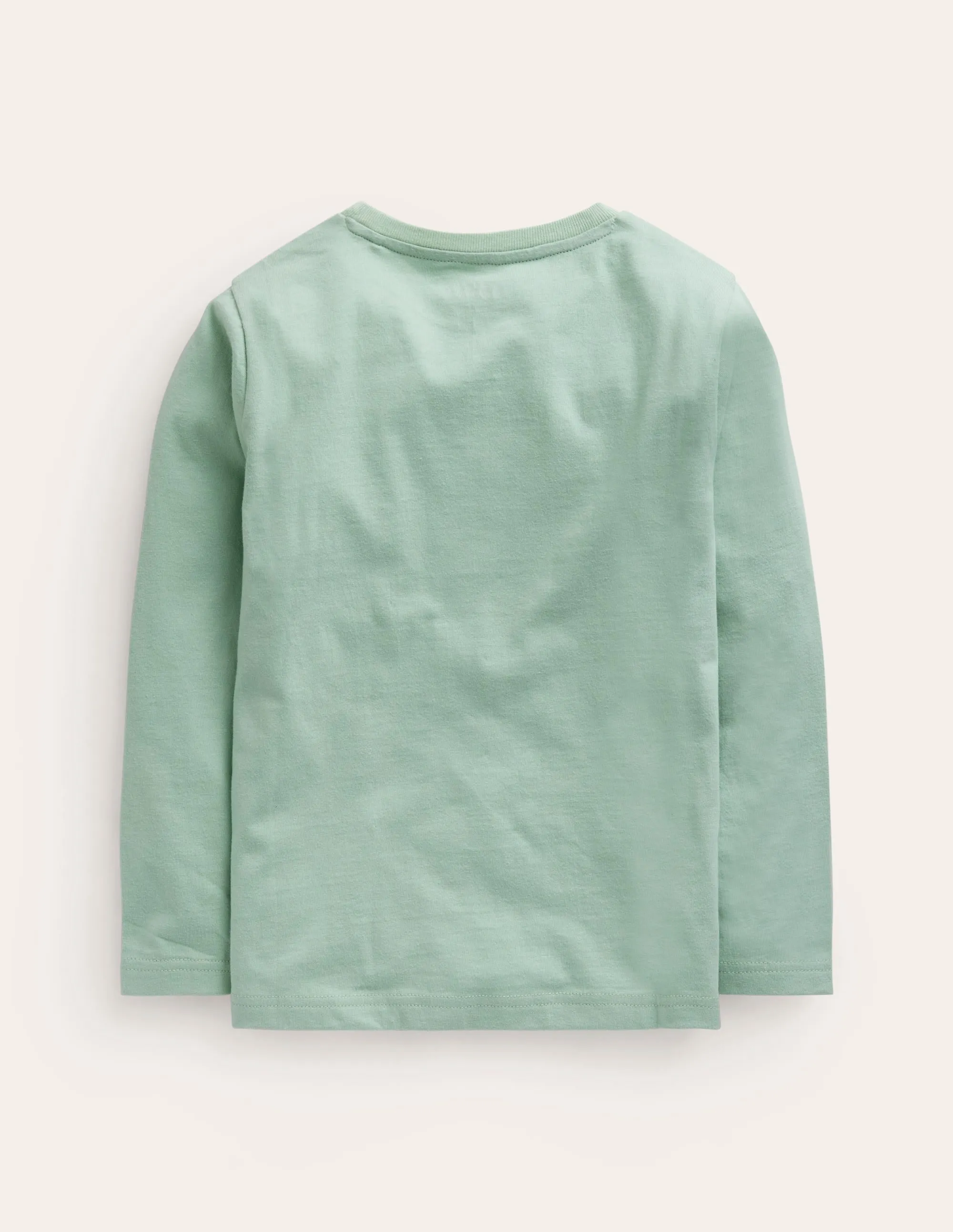 Cross-Stitch Cotton T-Shirt-Pistachio